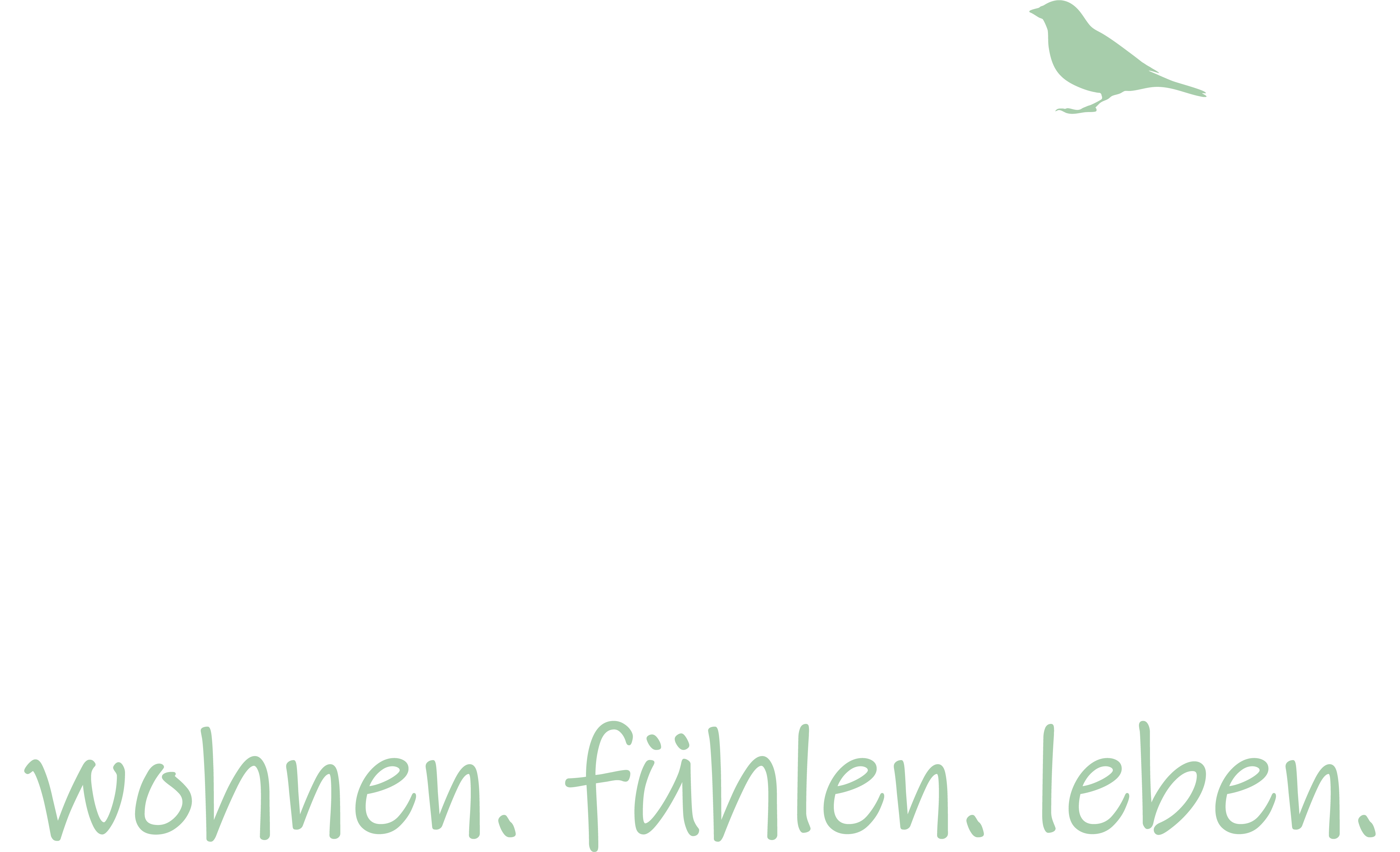 main.raum² Logo mit Vogel und Slogan